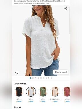 White Chiffon Blouse